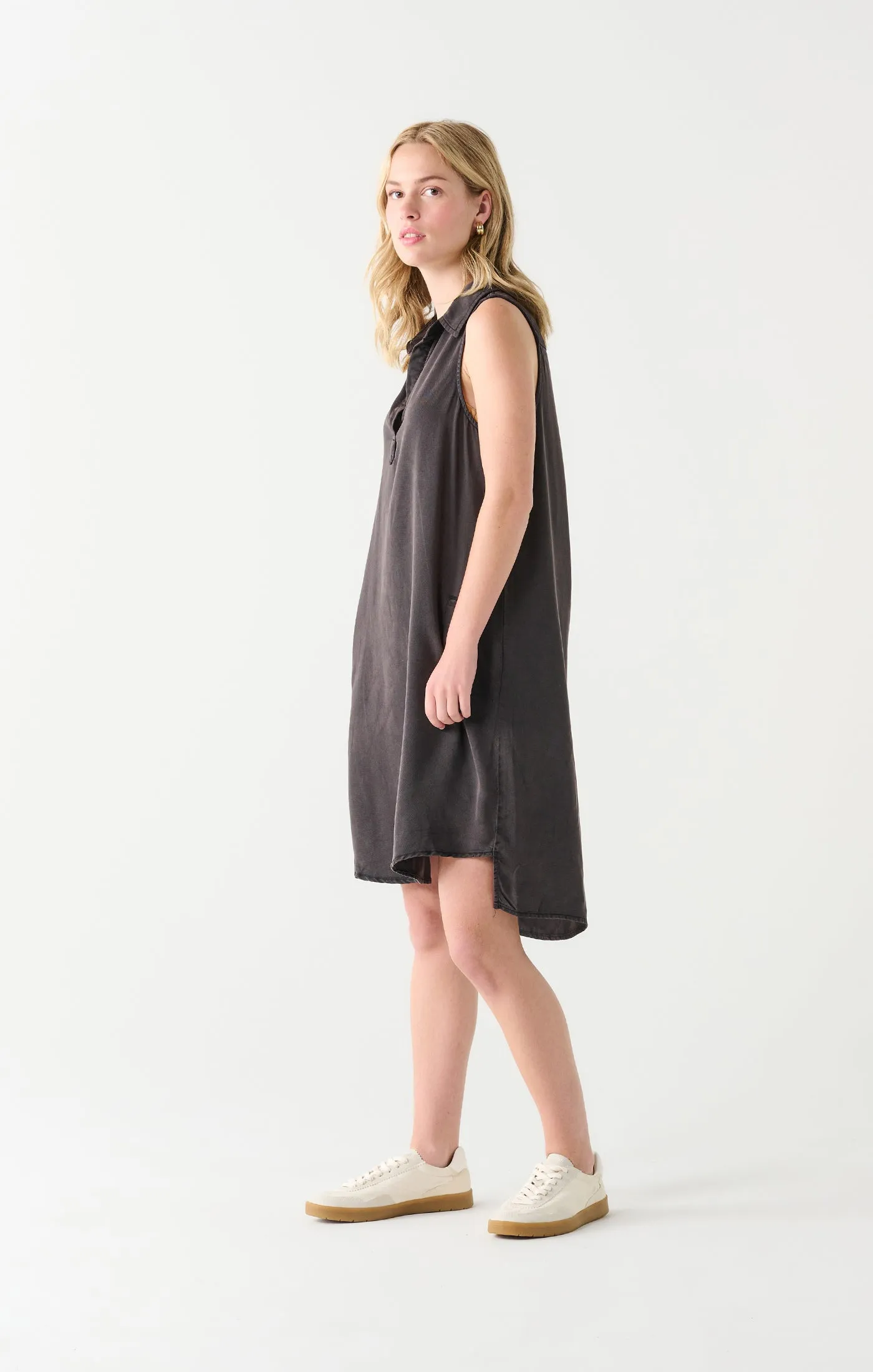 A-Line Tencel Dress | Black Wash sold by Bella Chic product image thumbnail 3