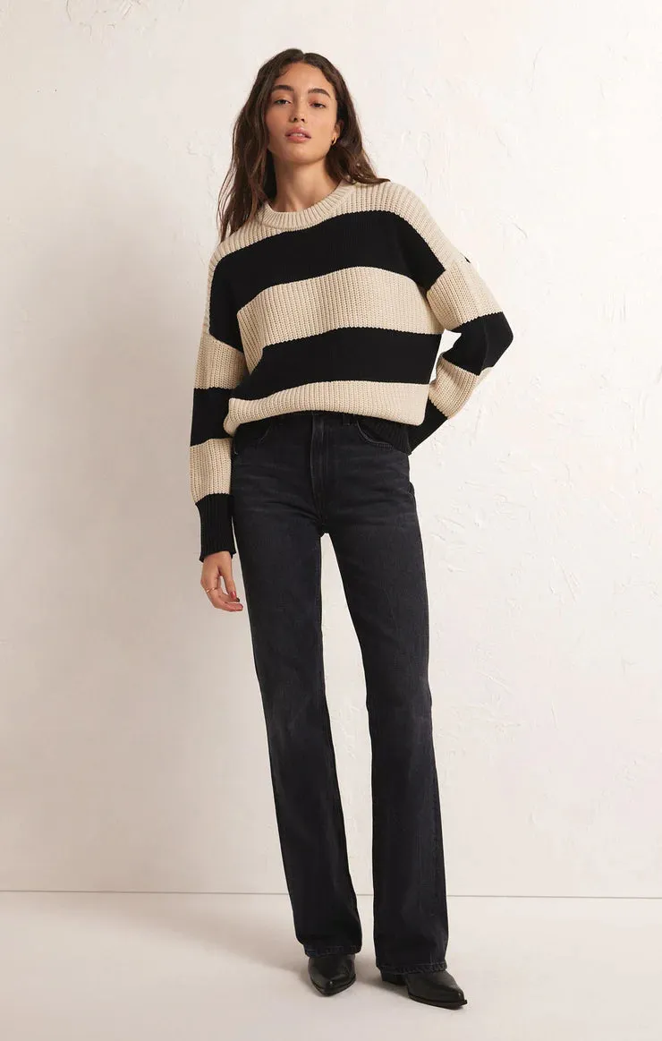 Fresca Stripe Sweater | Black sold by Bella Chic product image thumbnail 5
