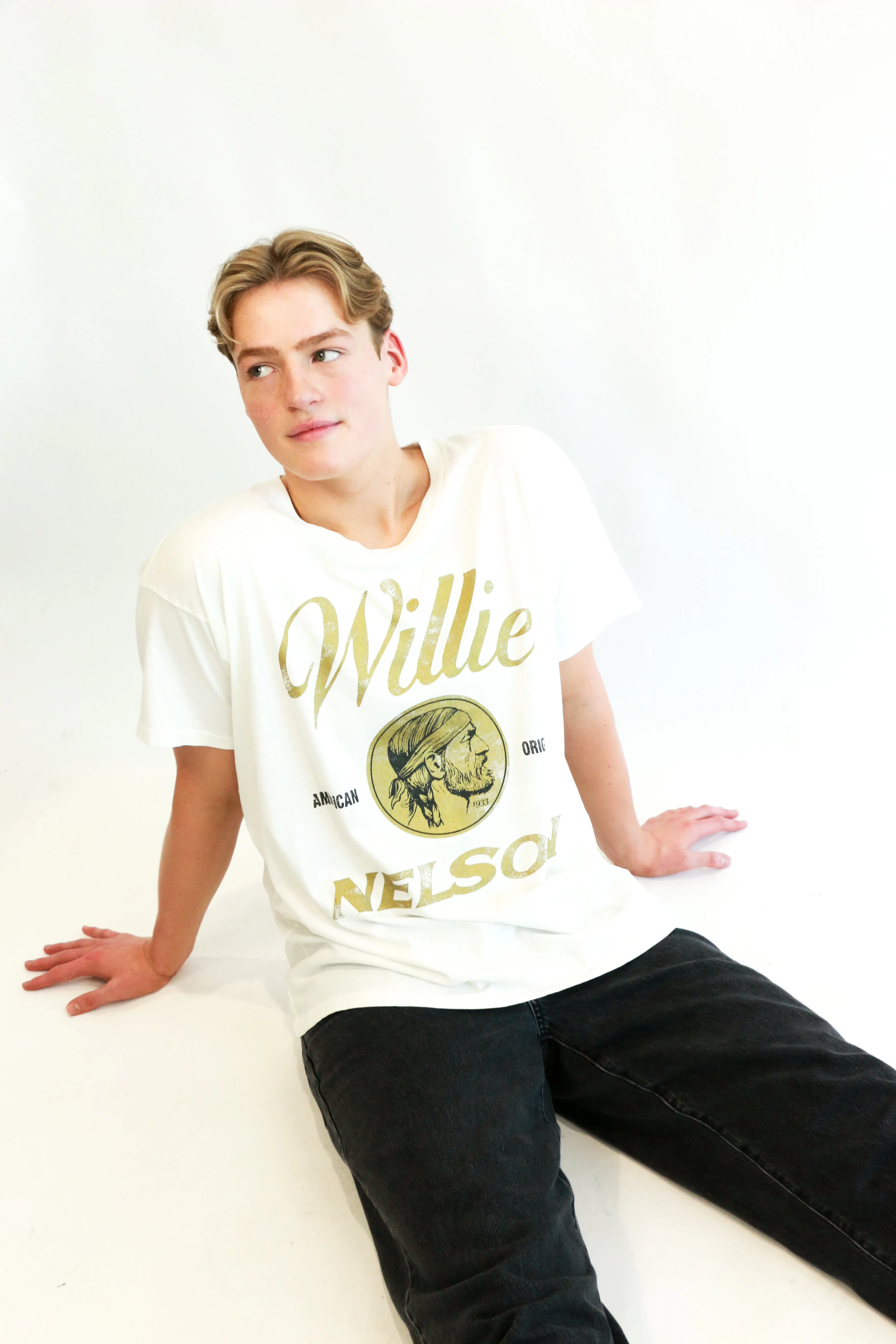 Willie Nelson American Original Merch Tee | Vintage White sold by Bella Chic product image thumbnail 2