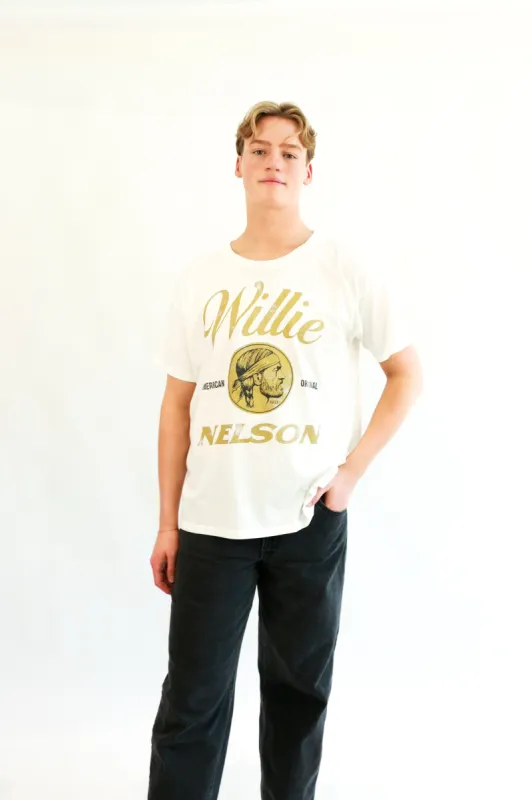 Willie Nelson American Original Merch Tee | Vintage White sold by Bella Chic
