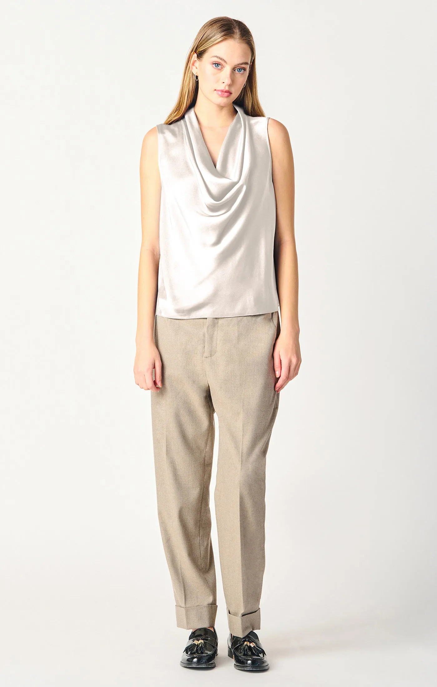 Drapeneck Blouse | Pearl sold by Bella Chic product image thumbnail 3