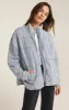 Bonfire Knit Denim Jacket | Washed Indigo sold by Bella Chic