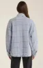 Bonfire Knit Denim Jacket | Washed Indigo sold by Bella Chic