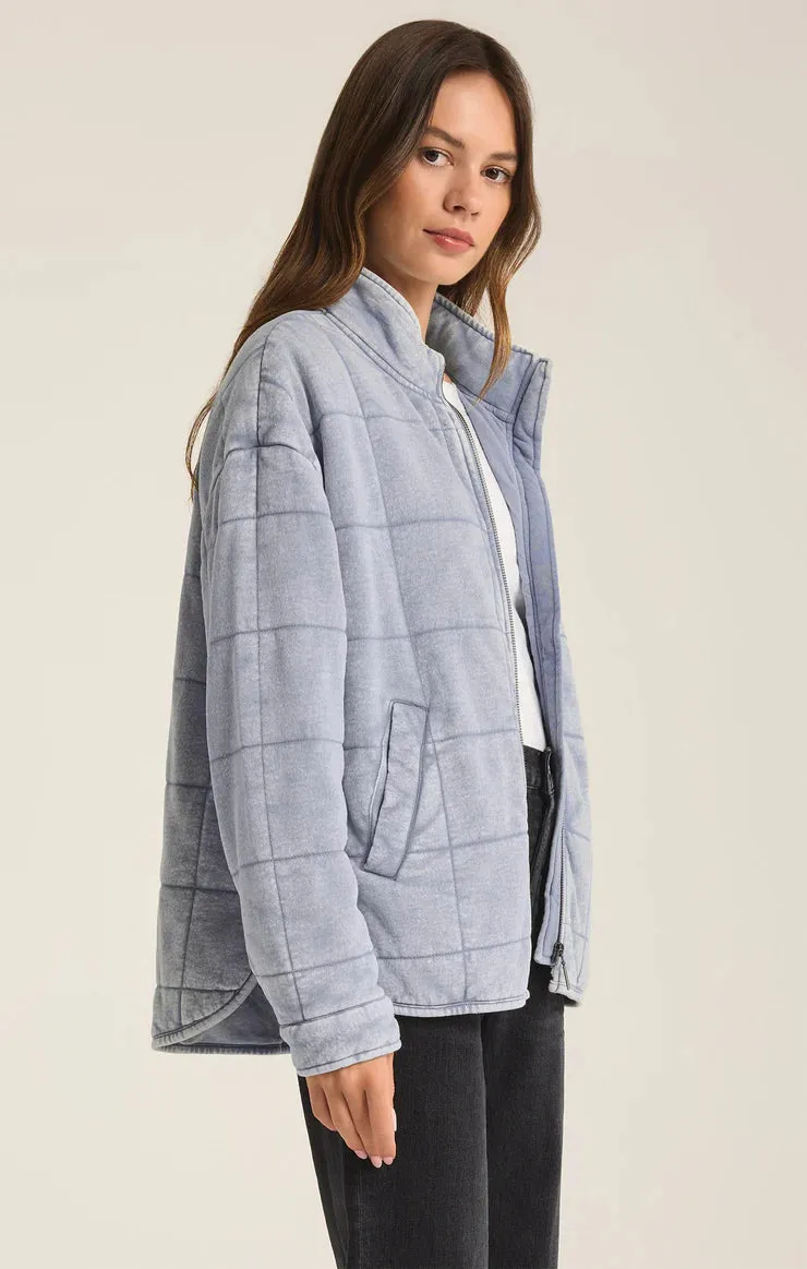 Bonfire Knit Denim Jacket | Washed Indigo sold by Bella Chic product image thumbnail 3