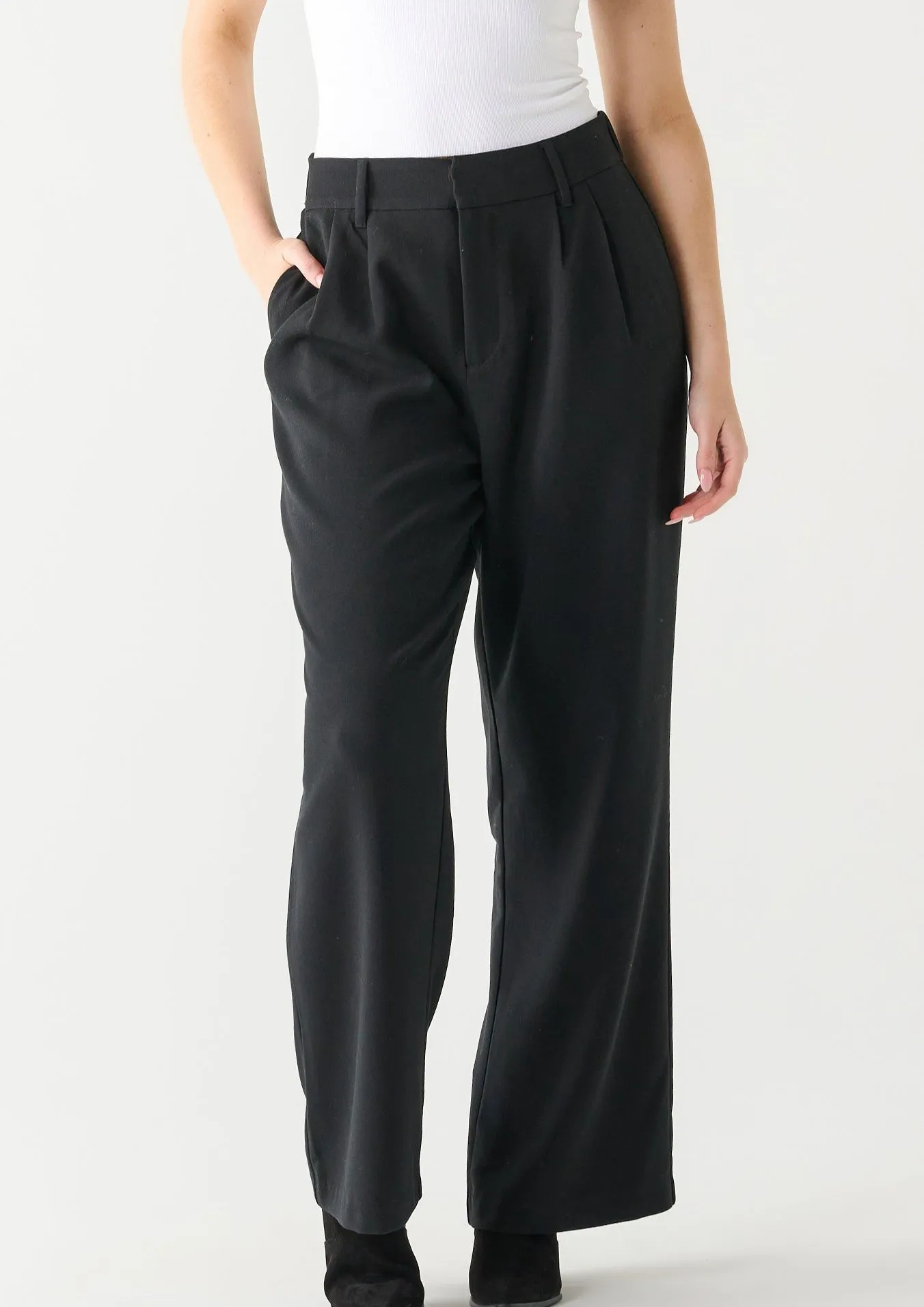 Wide Leg Trouser | Black sold by Bella Chic
