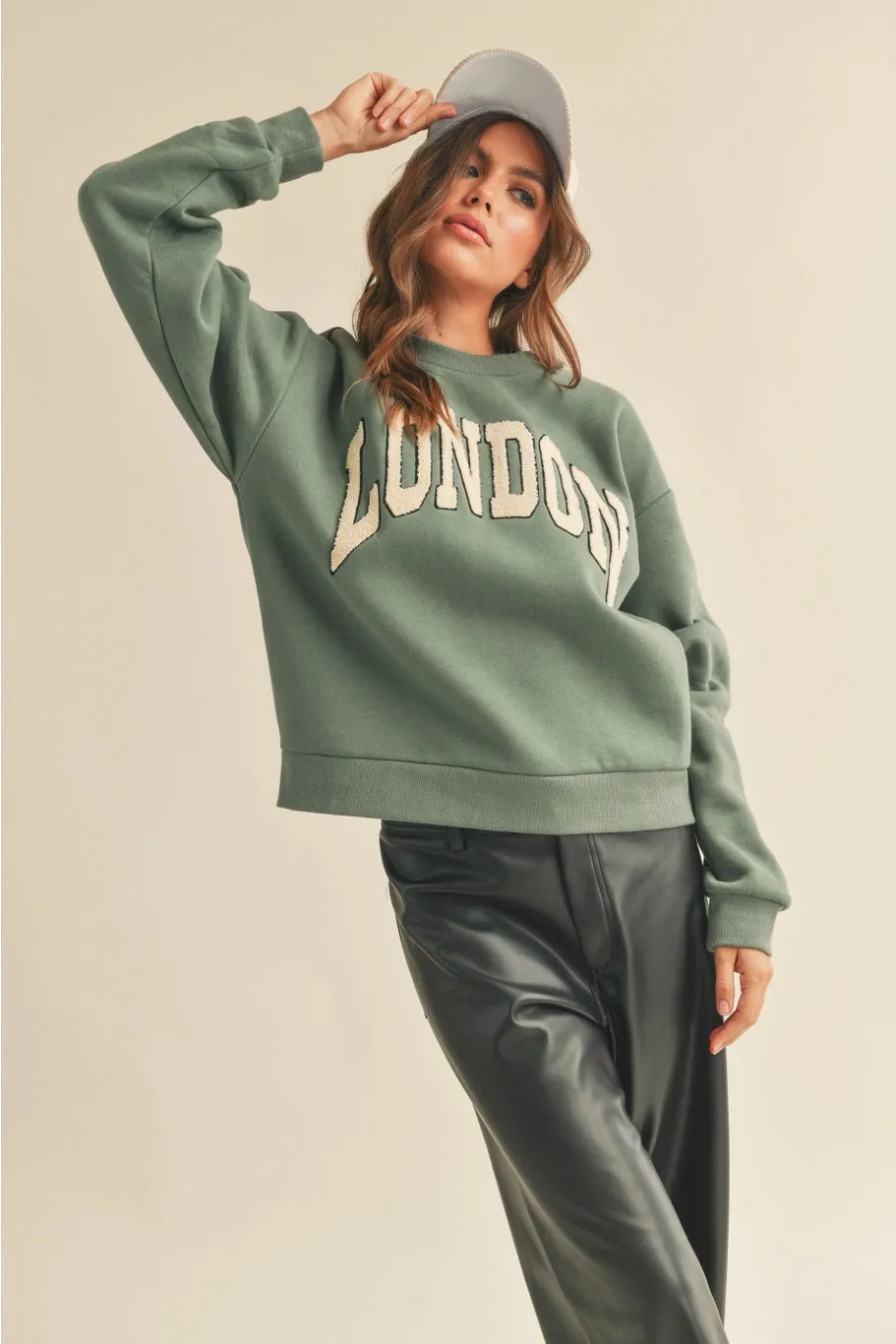 London Graphic Crew Sweatshirt sold by Bella Chic product image thumbnail 3