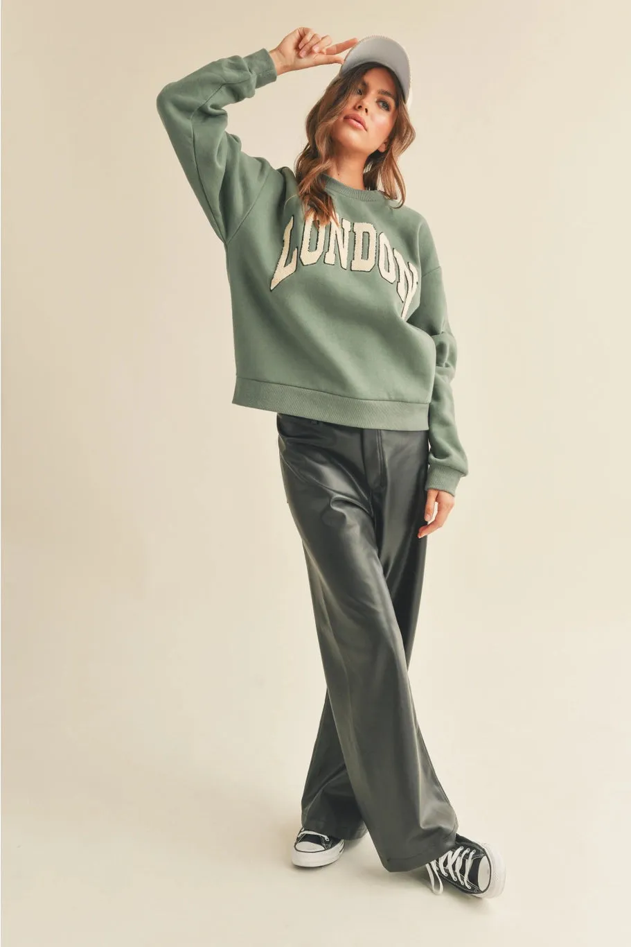 London Graphic Crew Sweatshirt sold by Bella Chic product image thumbnail 5