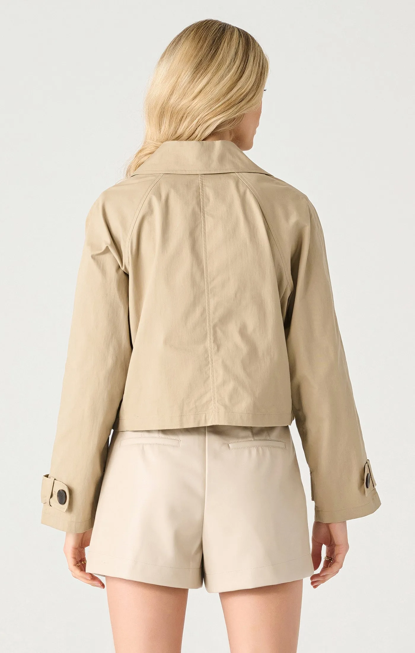 Cropped Trench Coat | Beige sold by Bella Chic product image thumbnail 2