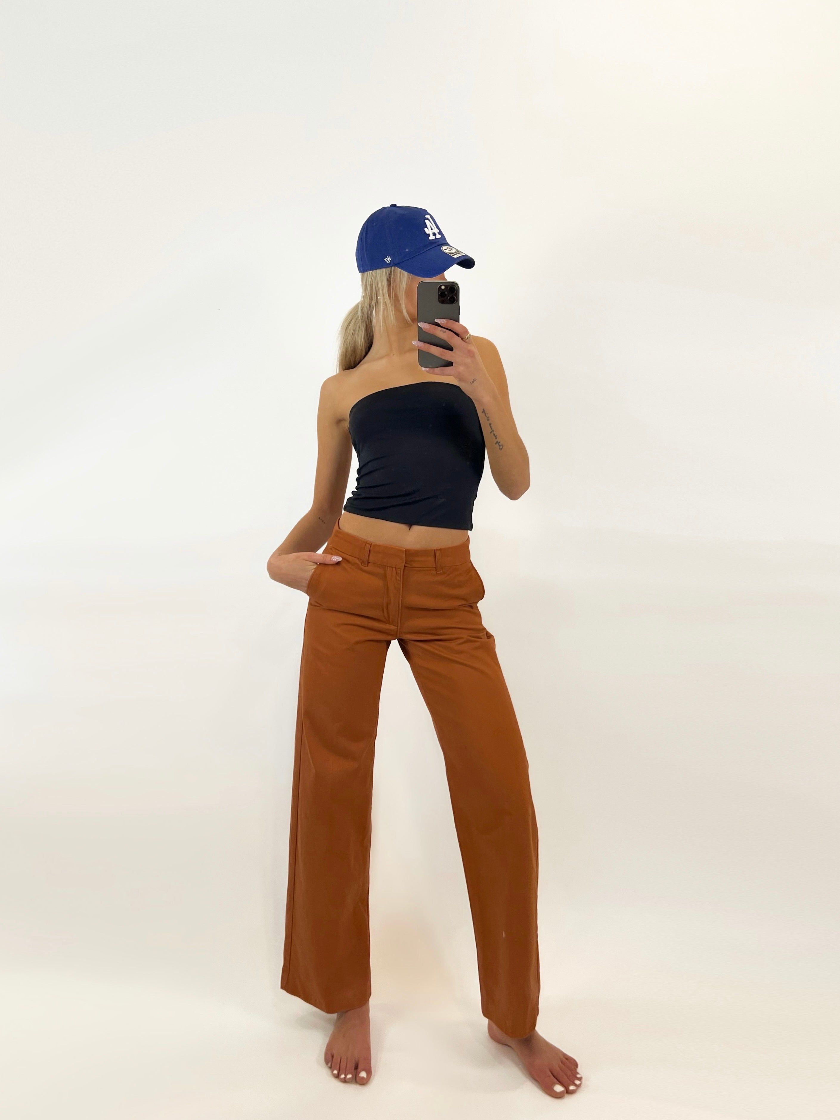 Baggy Trouser | Baked Clay sold by Bella Chic product image thumbnail 2