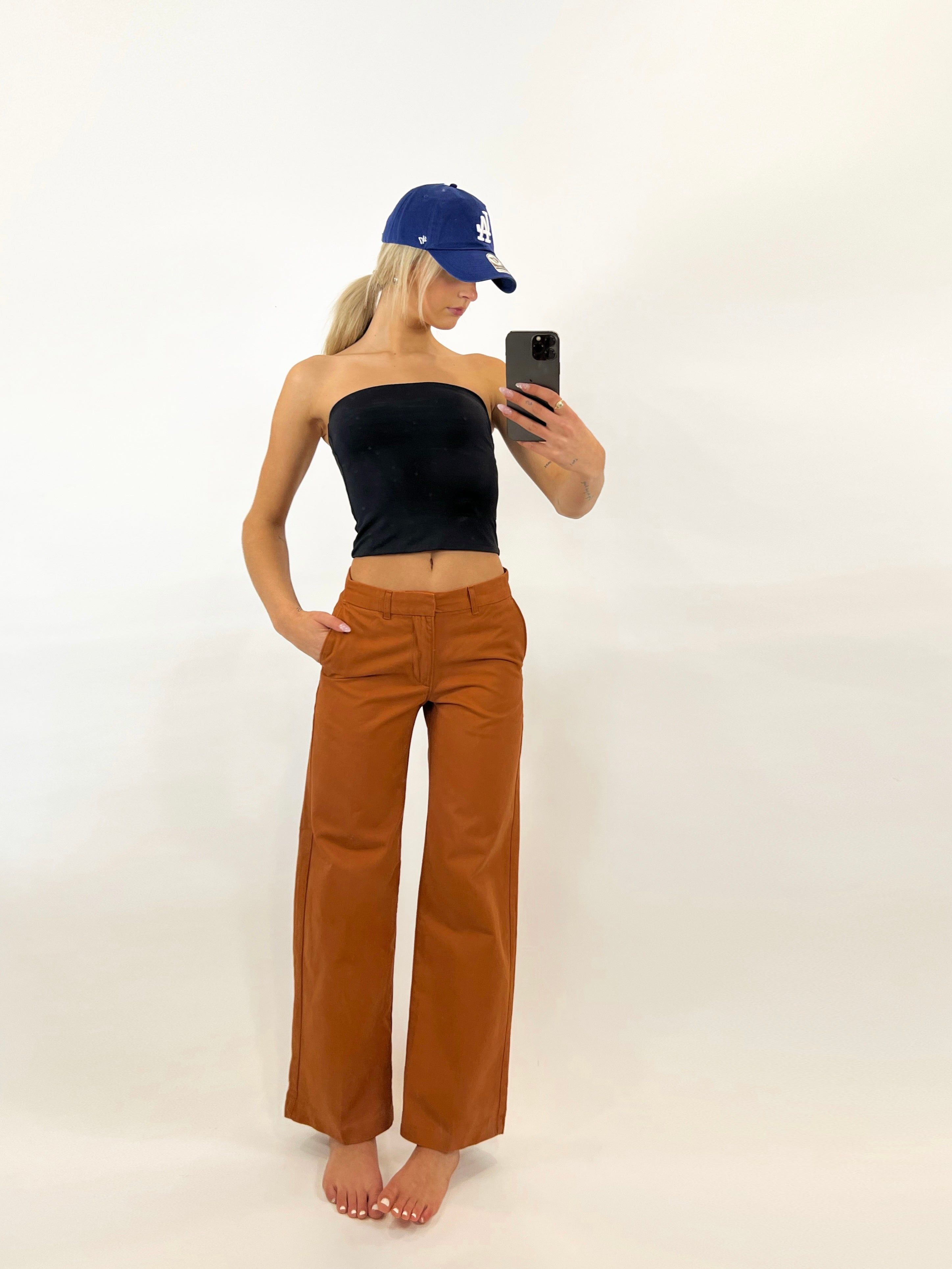 Baggy Trouser | Baked Clay sold by Bella Chic product image thumbnail 4