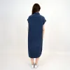 Aira Bubble Gauze Dolman Dress | Ink sold by Bella Chic