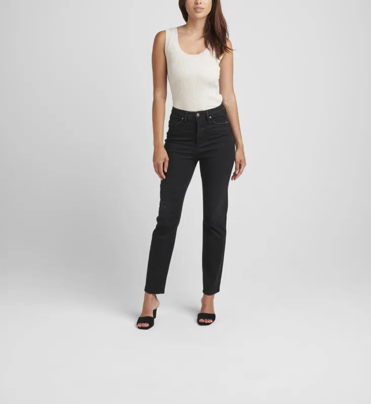 Aikens Straight Leg Jeans | Black sold by Bella Chic