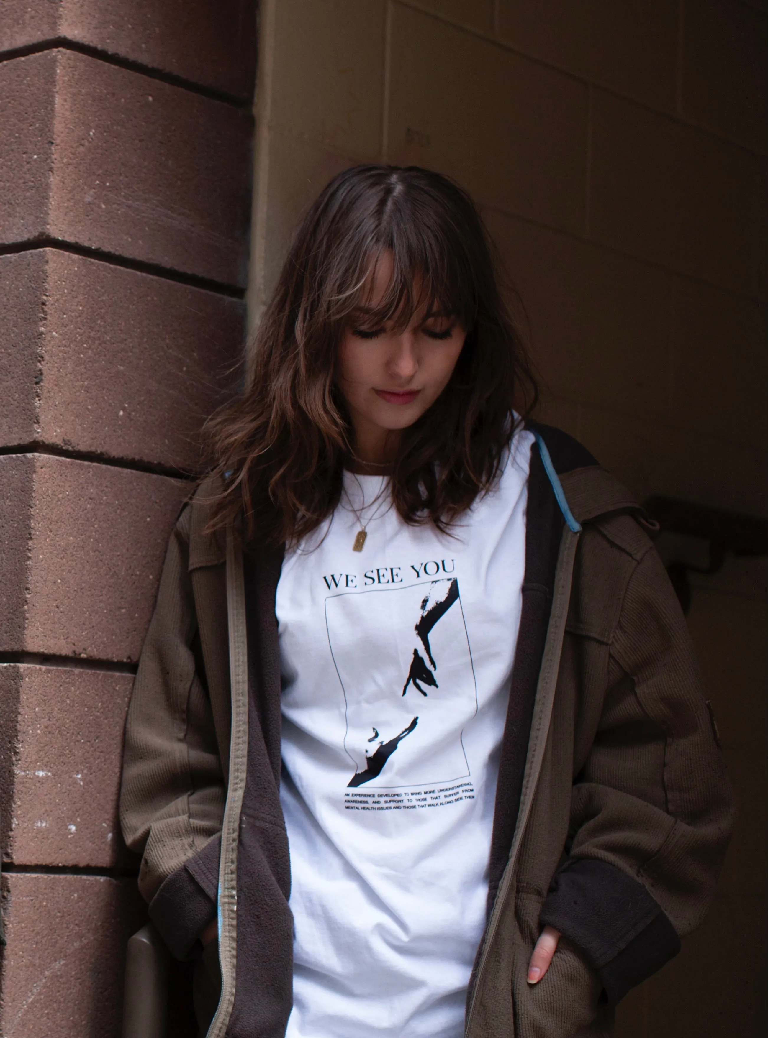 WE SEE YOU New Release Tee | Invisible Mental Health | Hands Reaching Out sold by Bella Chic product image thumbnail 2