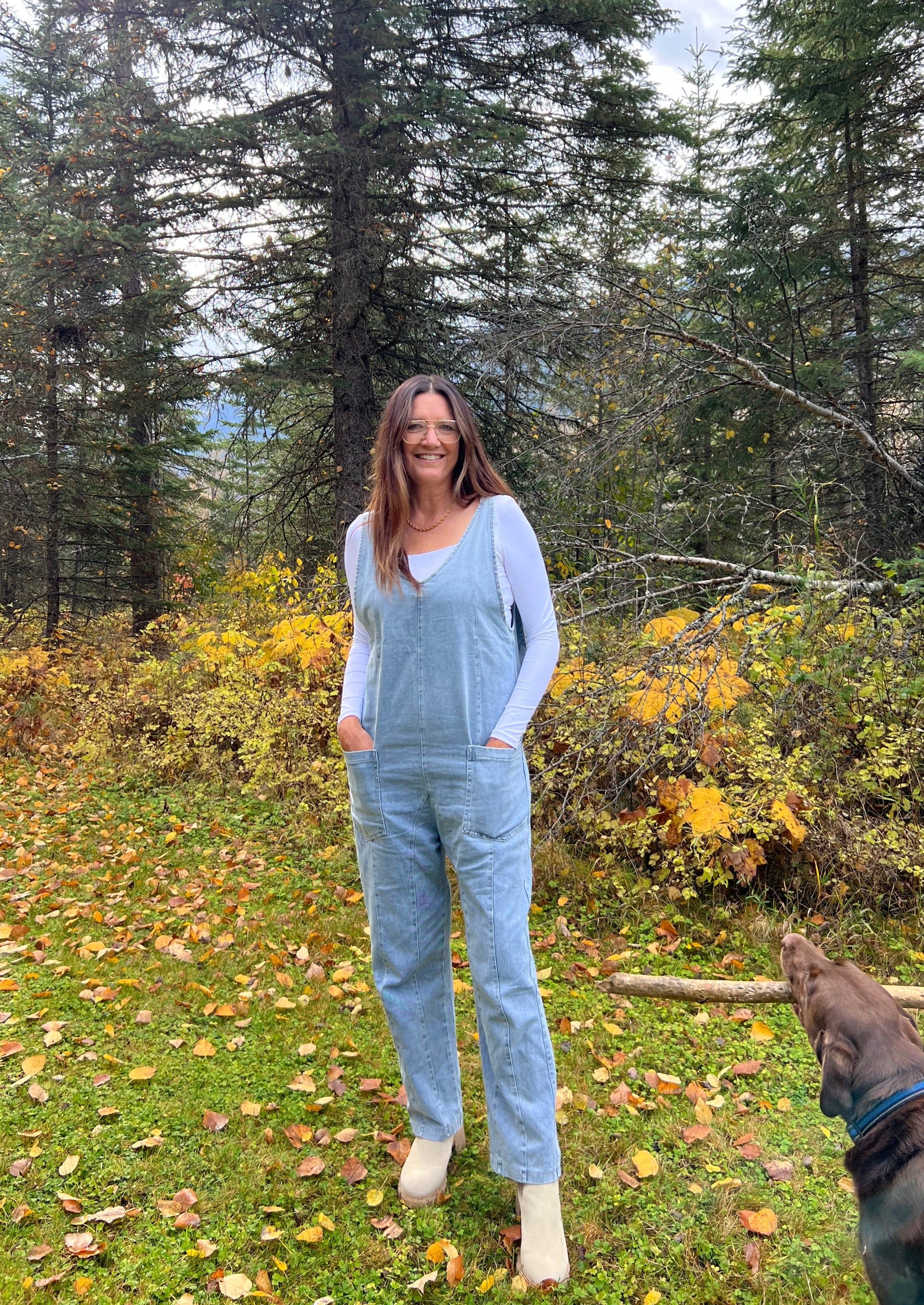 Denim Jumpsuit | Light Blue sold by Bella Chic product image thumbnail 3