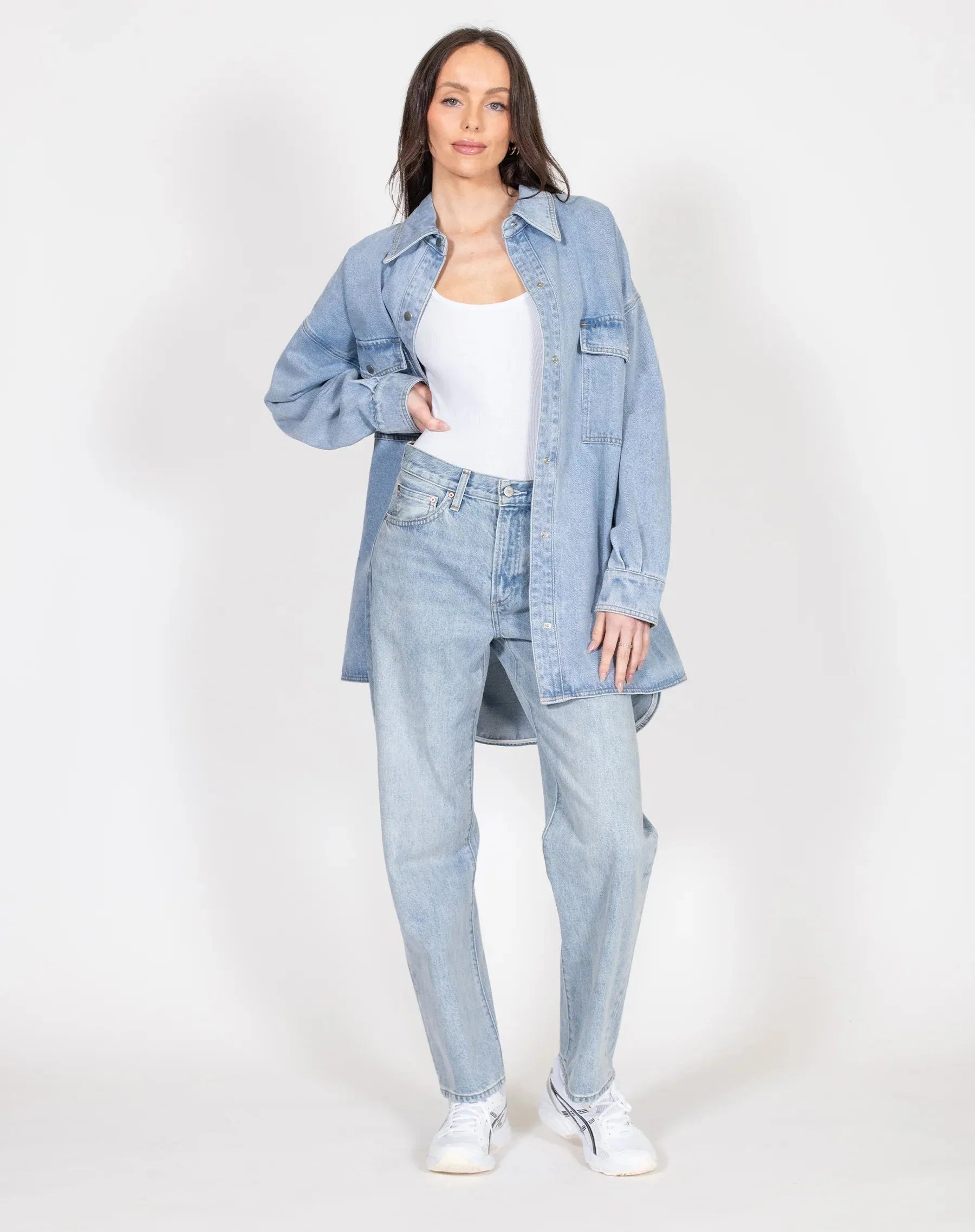 Shania Denim Jacket | Light Blue Denim sold by Bella Chic product image thumbnail 5
