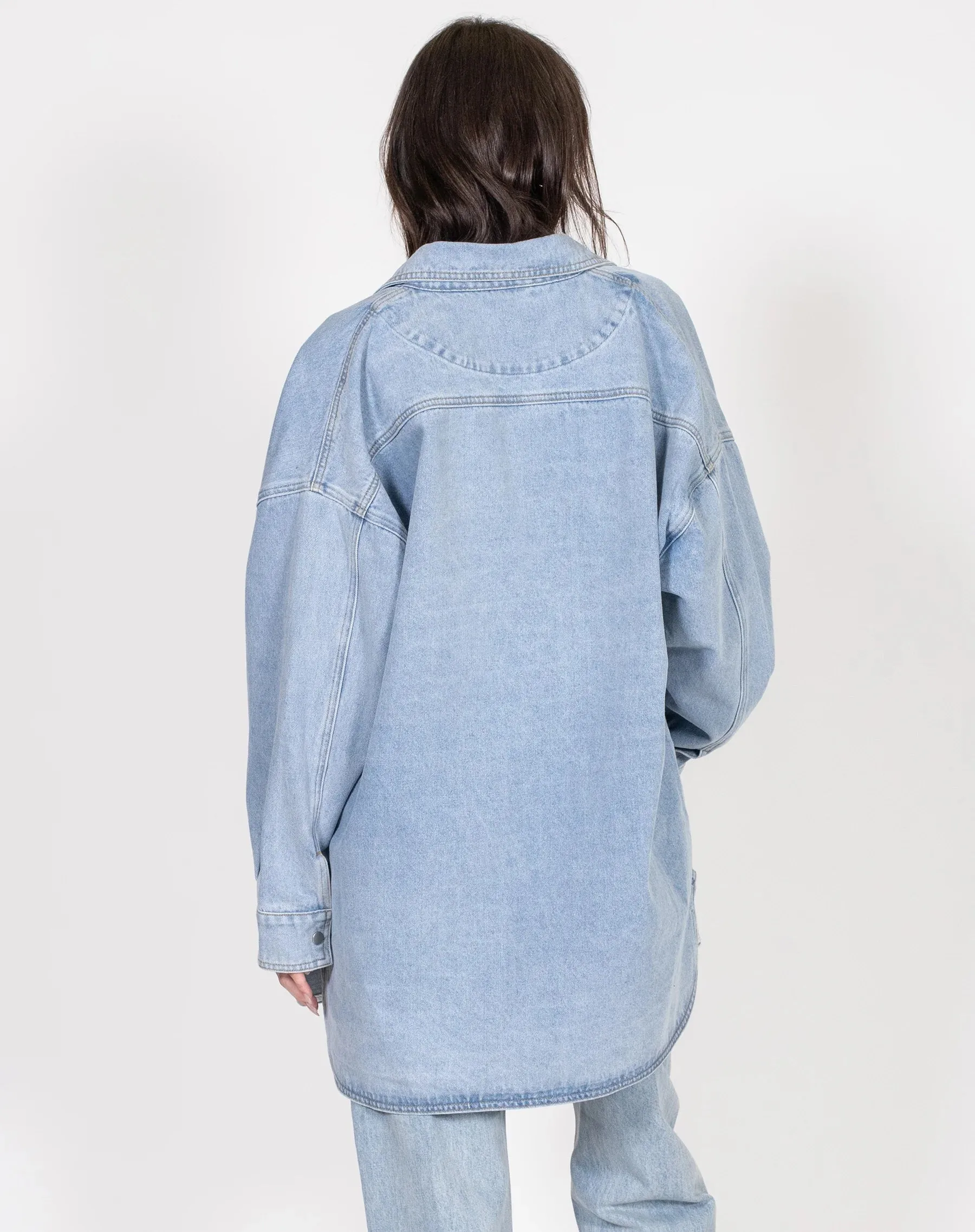 Shania Denim Jacket | Light Blue Denim sold by Bella Chic product image thumbnail 4