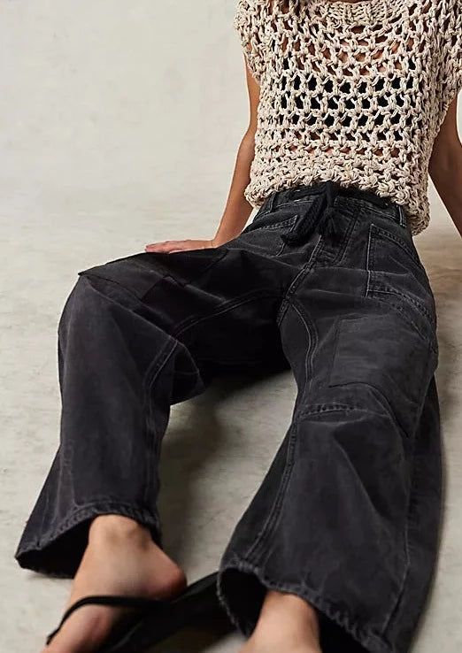 Moxie Low Slung Pull On Jeans | Night Hawk sold by Bella Chic product image thumbnail 4