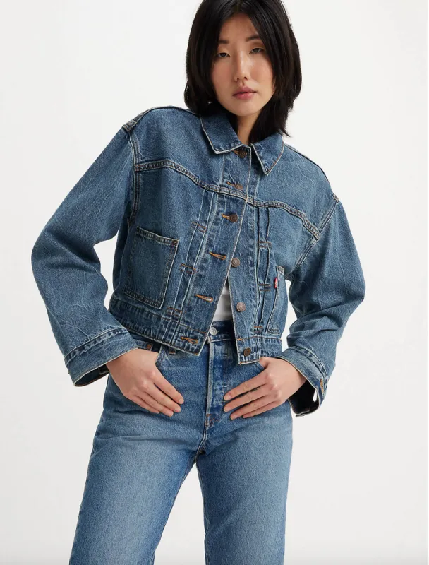 Tailored 90s Trucker | Missed My Flight sold by Bella Chic