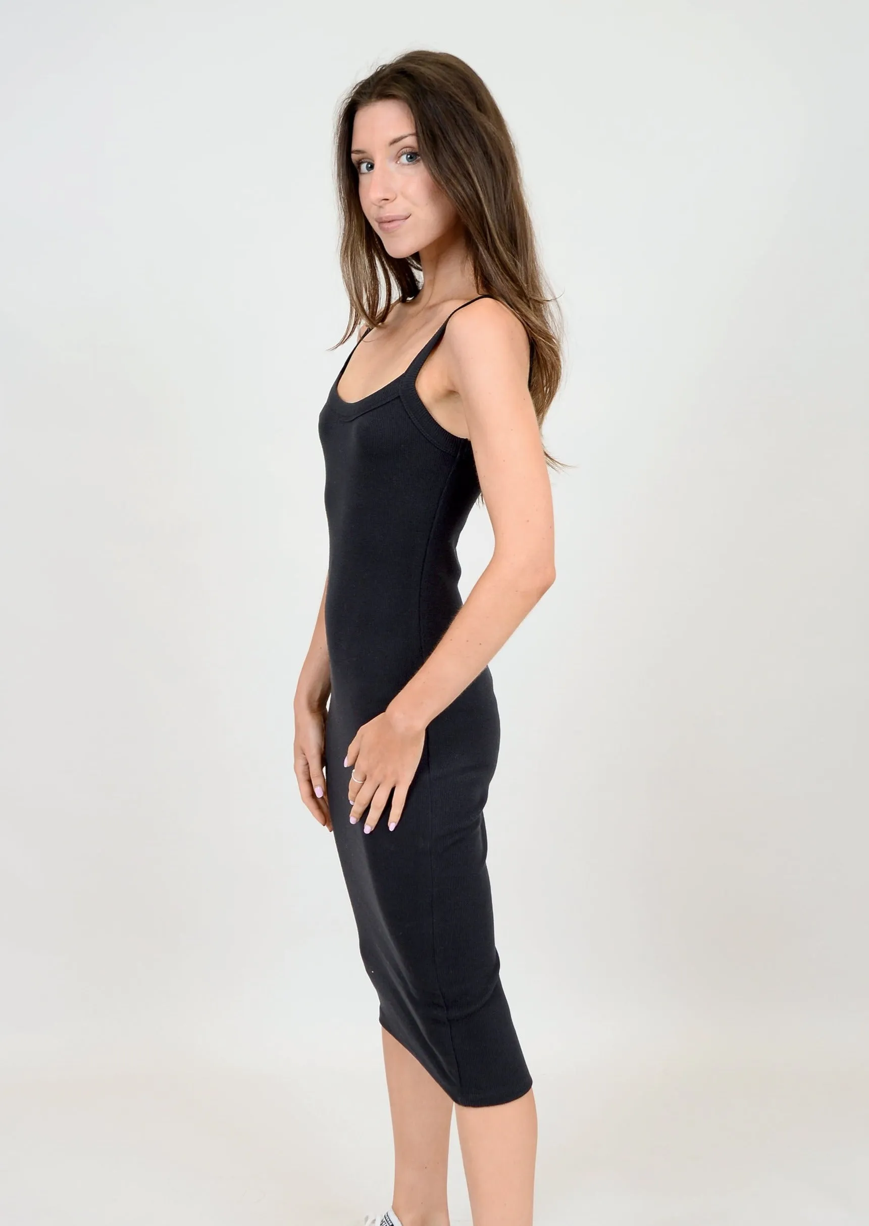 Stellie Strap Tank Dress | Black sold by Bella Chic product image thumbnail 2