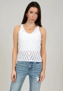 Talia Tank Top | White sold by Bella Chic