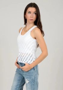 Talia Tank Top | White sold by Bella Chic