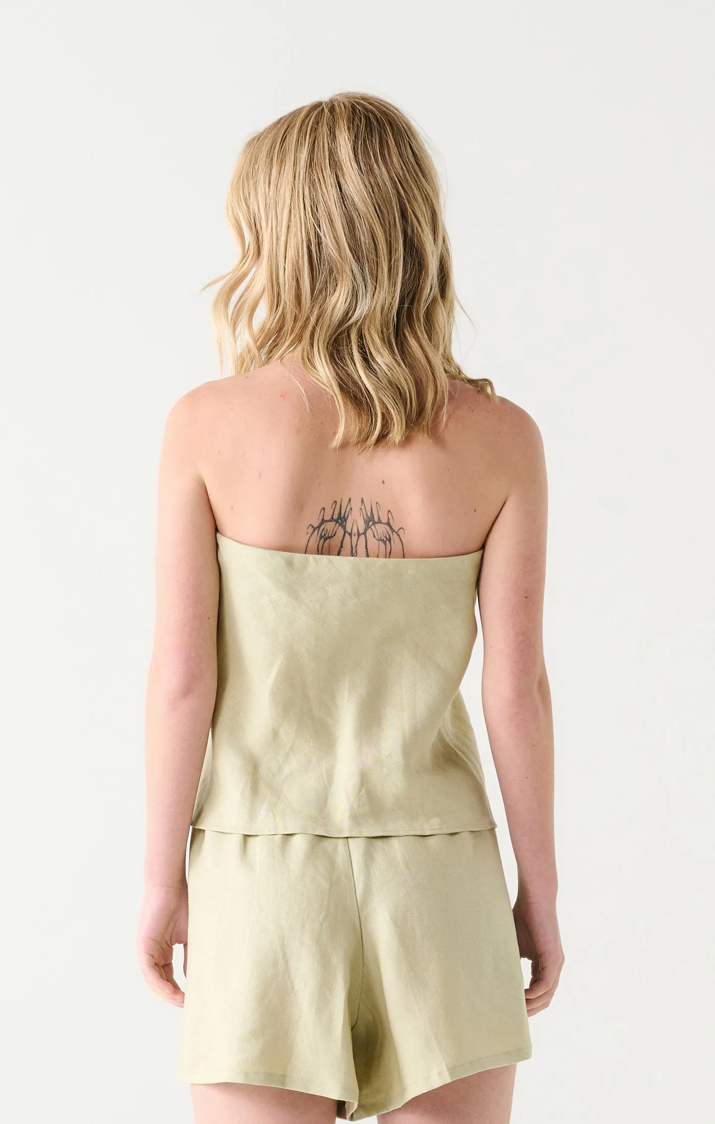 Strapless Top | Soft Sage sold by Bella Chic product image thumbnail 3