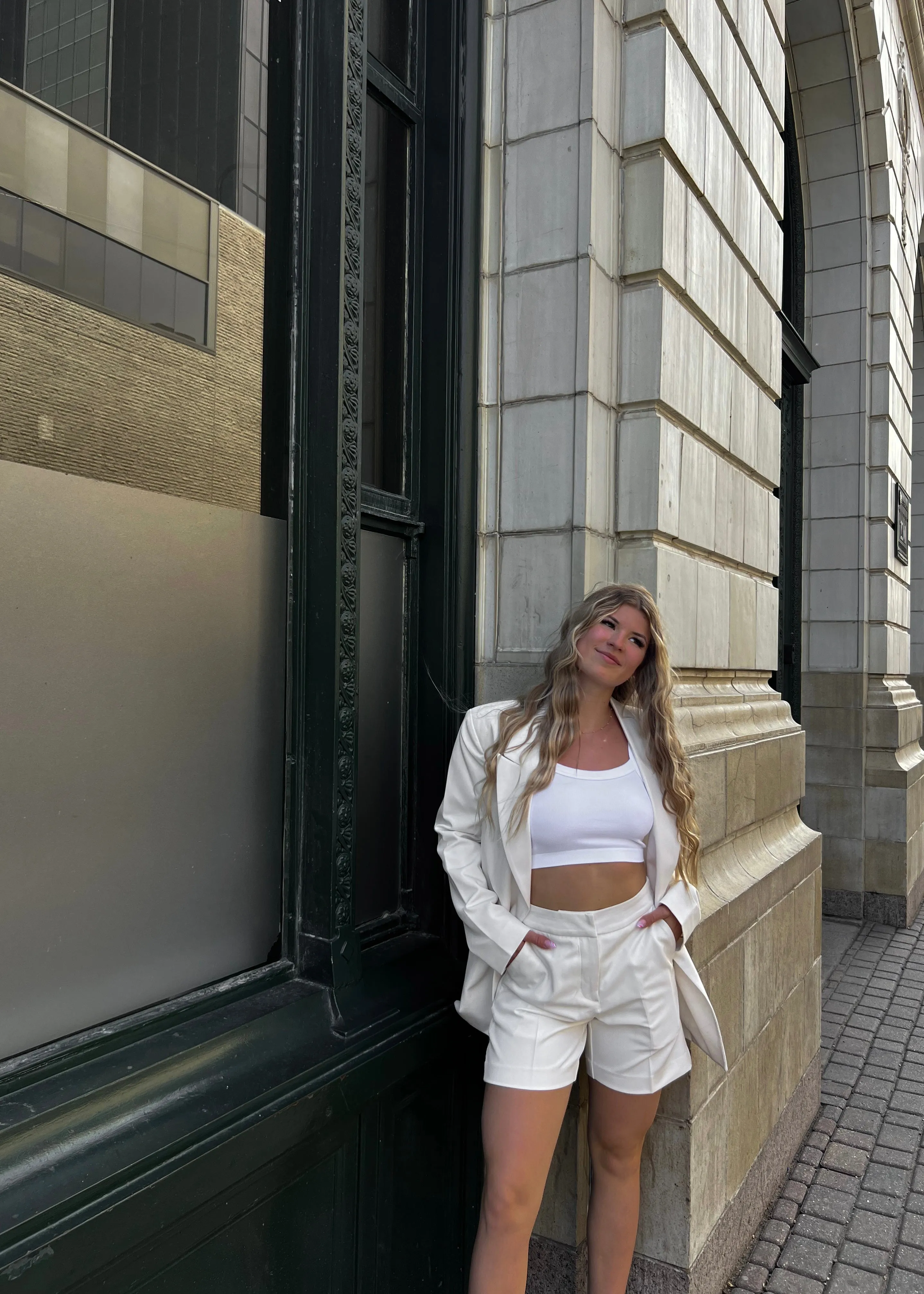 Kade Trouser Shorts | Birch sold by Bella Chic