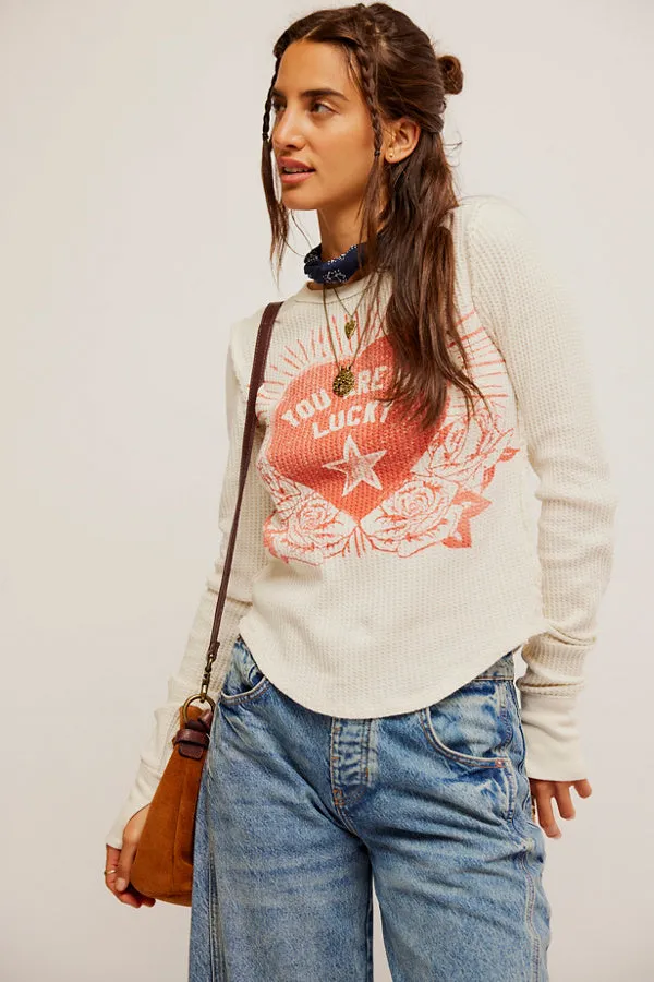 Lucky Locket Tee | Ivory sold by Bella Chic