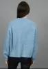 'SKI' Graphic Crew Neck Knit | Blue sold by Bella Chic