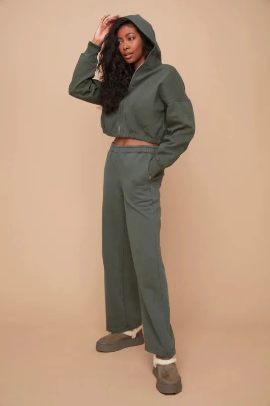 Willaya Pull On Wide Pants | Spruce sold by Bella Chic