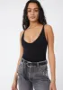 Seamless V-Neck Cami | Black sold by Bella Chic