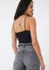 Seamless V-Neck Cami | Black sold by Bella Chic