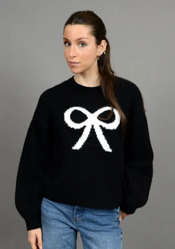 Liseotte Long Sleeve Crew Neck Pull-Over | Black made by RD Style