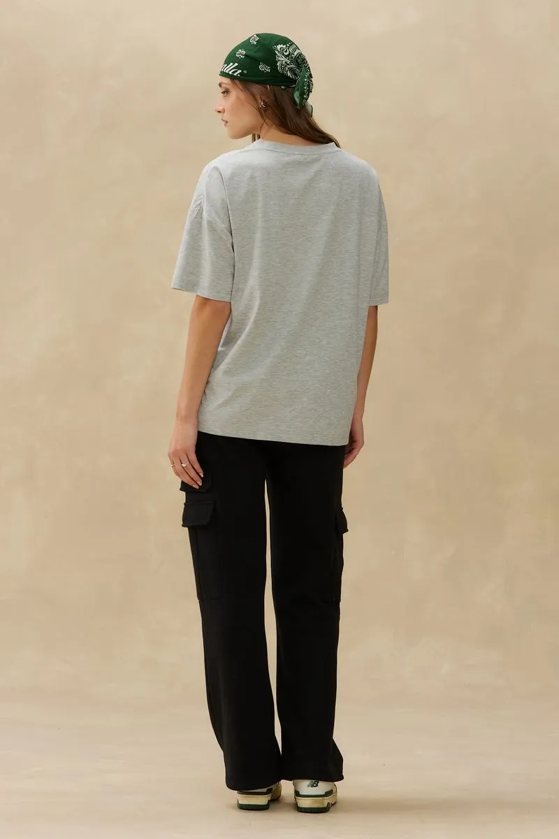 Long Boxy Tee | Heather Grey sold by Bella Chic product image thumbnail 3