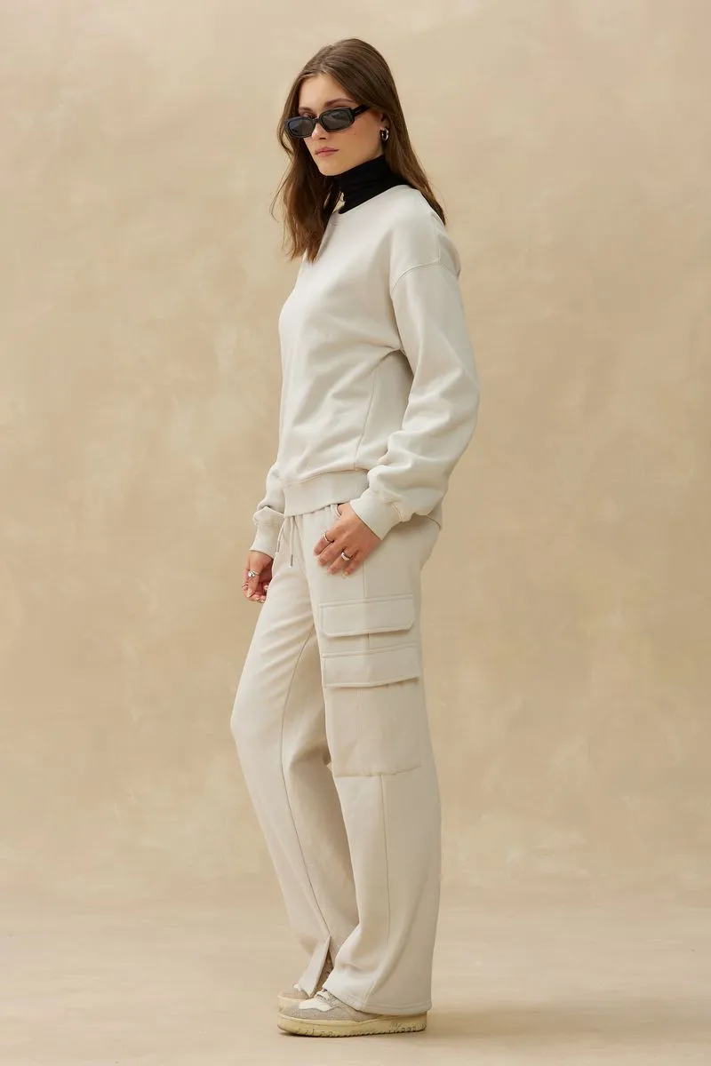 Crew Sweater 3.0 | Cream sold by Bella Chic product image thumbnail 3