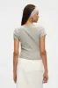 Essential Rib Tee | Heather Grey sold by Bella Chic