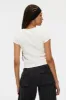 Essential Rib Tee | White sold by Bella Chic