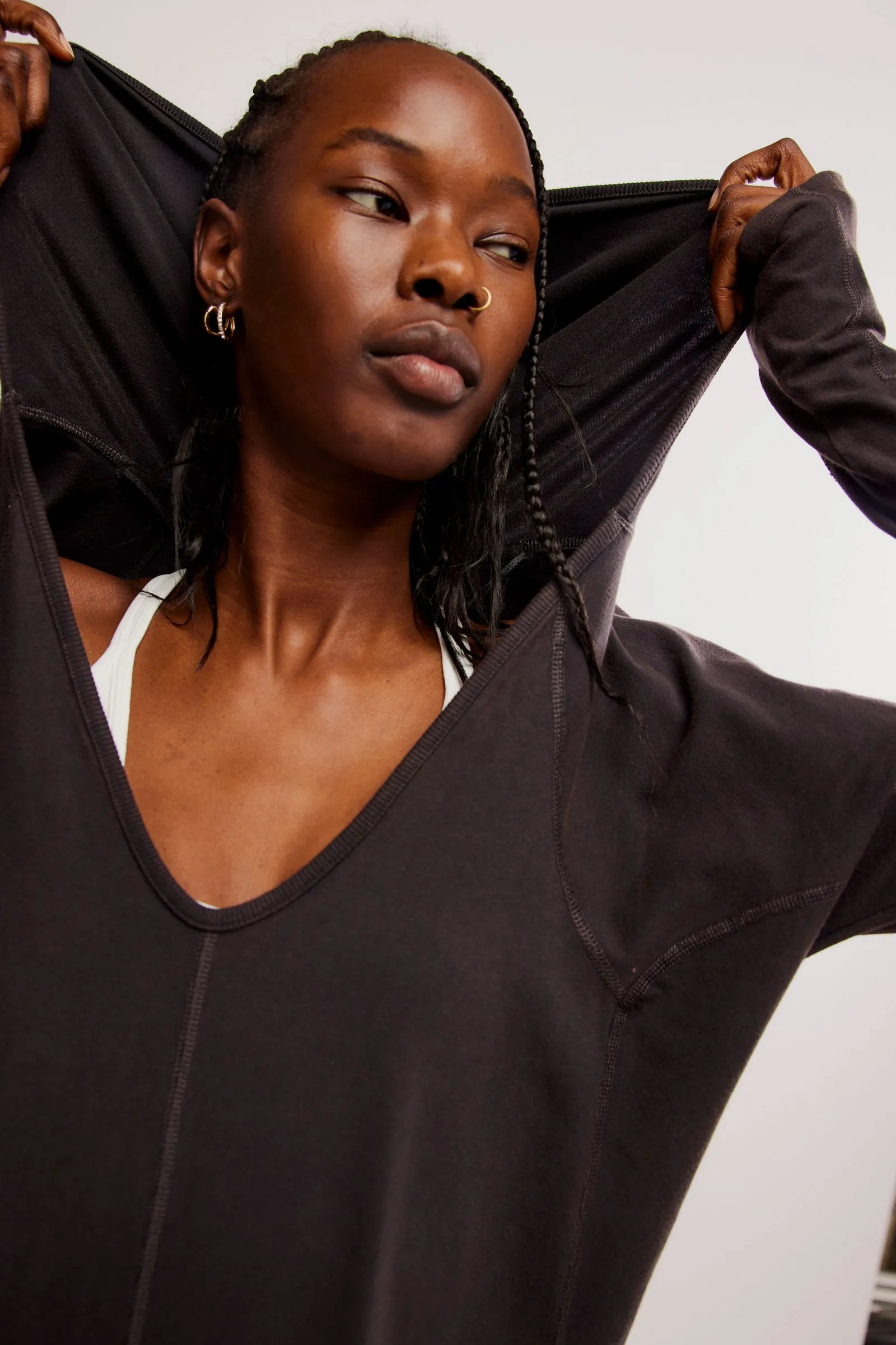 Hot Shot Long Sleeve Onesie | Black sold by Bella Chic product image thumbnail 2