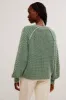 Frankie Cable Sweater | Sea Spray sold by Bella Chic