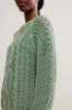 Frankie Cable Sweater | Sea Spray sold by Bella Chic