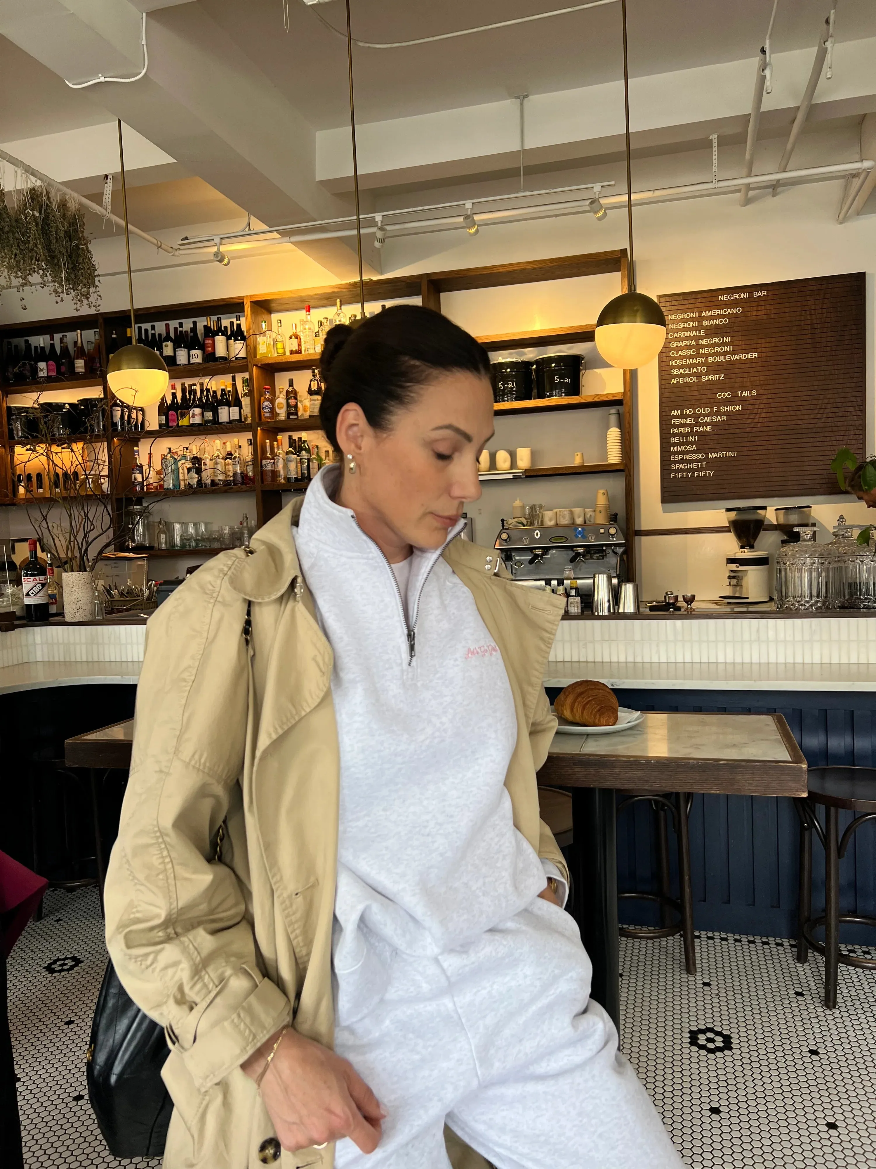 "Let's Go Girls" Oversized Jogger | Pebble Grey sold by Bella Chic product image thumbnail 4