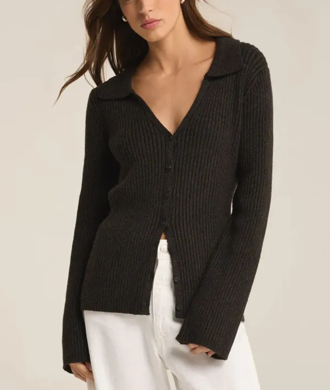 Rina Button Up Sweater sold by Bella Chic