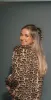 Bianca Satin Button Up Shirt | Leopard sold by Bella Chic