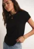 Modern Slub Tee | Black sold by Bella Chic