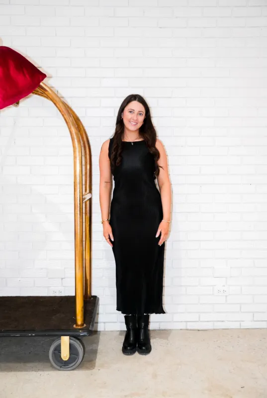 Gatsby Midi Dress | Black sold by Bella Chic