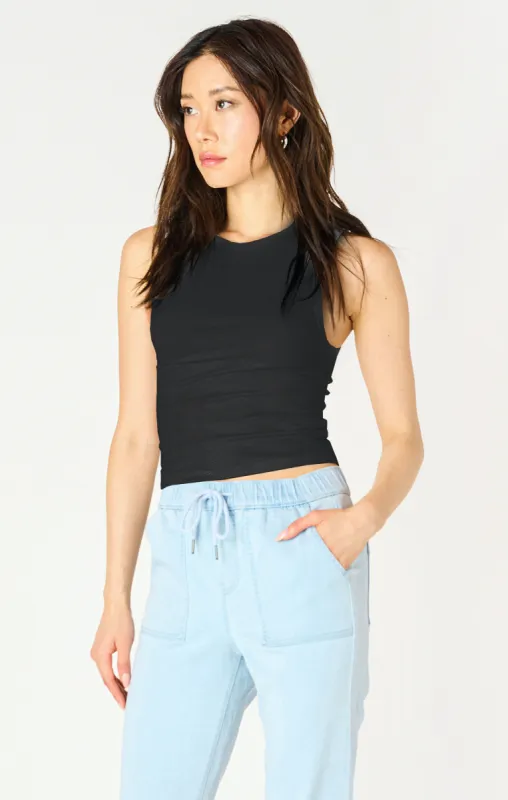 Ribbed Tank | Black sold by Bella Chic