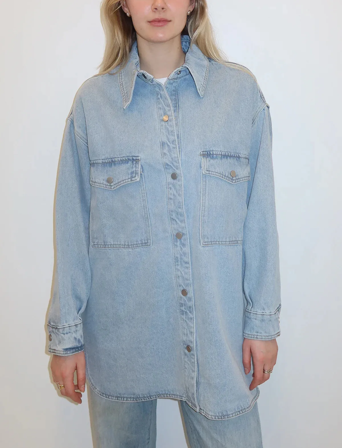 Dolly Denim Jacket | Light Blue Denim sold by Bella Chic product image thumbnail 2