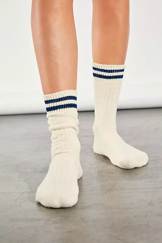 Jackson Cozy Stripe Socks | Classic Navy sold by Bella Chic