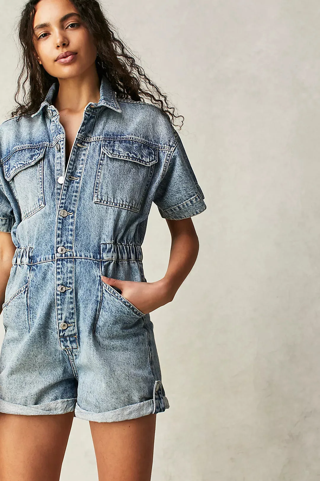 We The Free Marci Cuffed Shortall sold by Bella Chic product image thumbnail 3