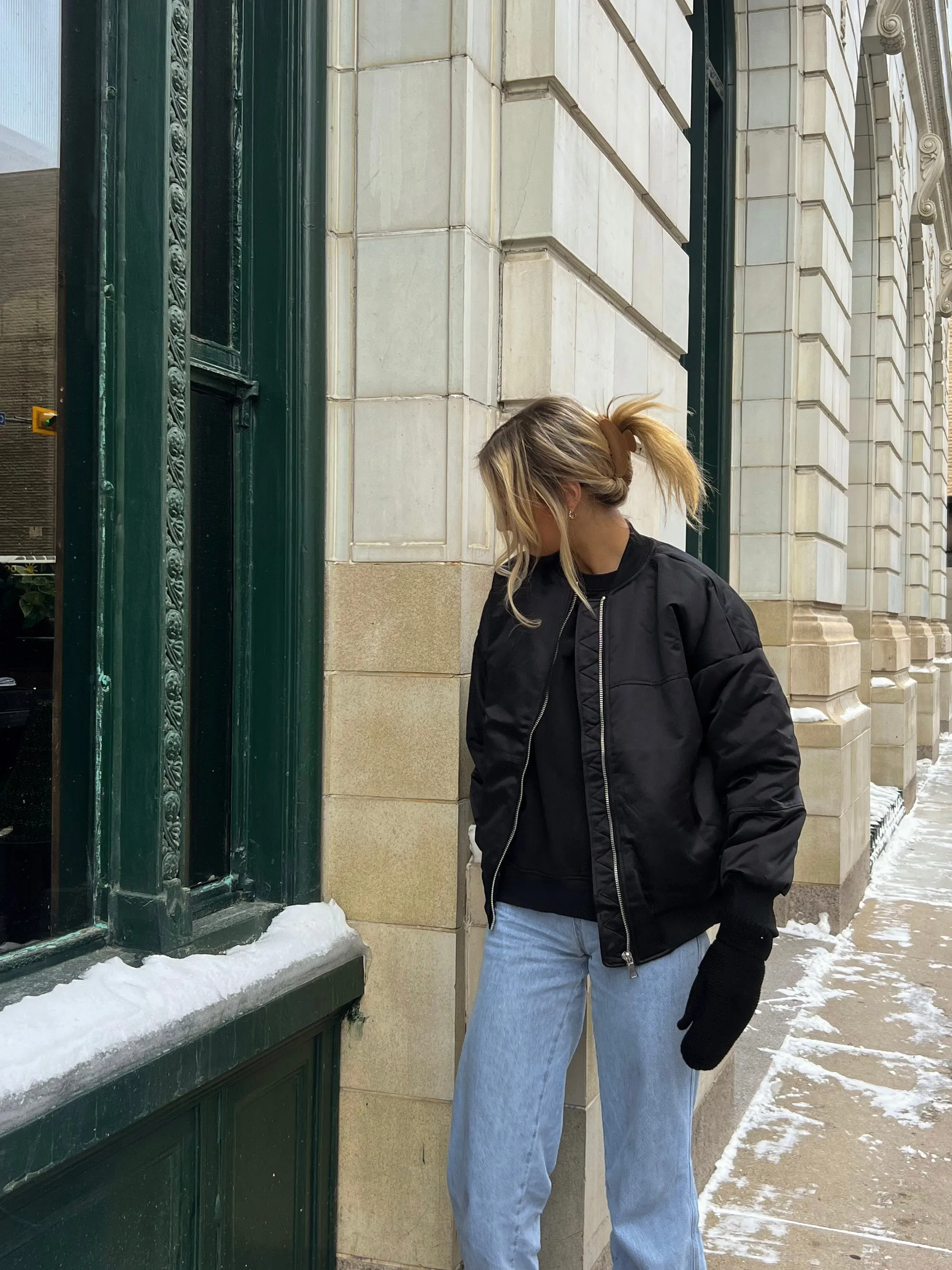 Rivera Bomber Jacket | Black sold by Bella Chic product image thumbnail 3